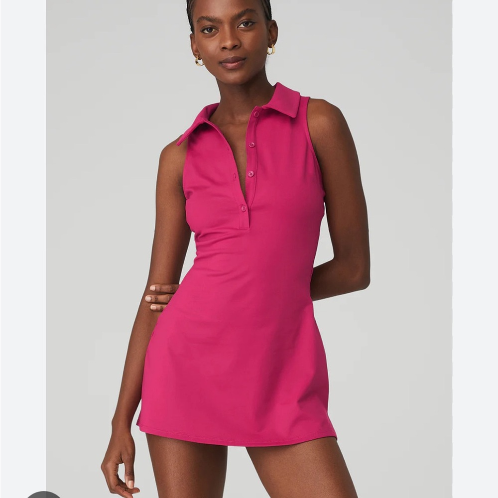 Alo Tennis Dress - Dark Pink XXS